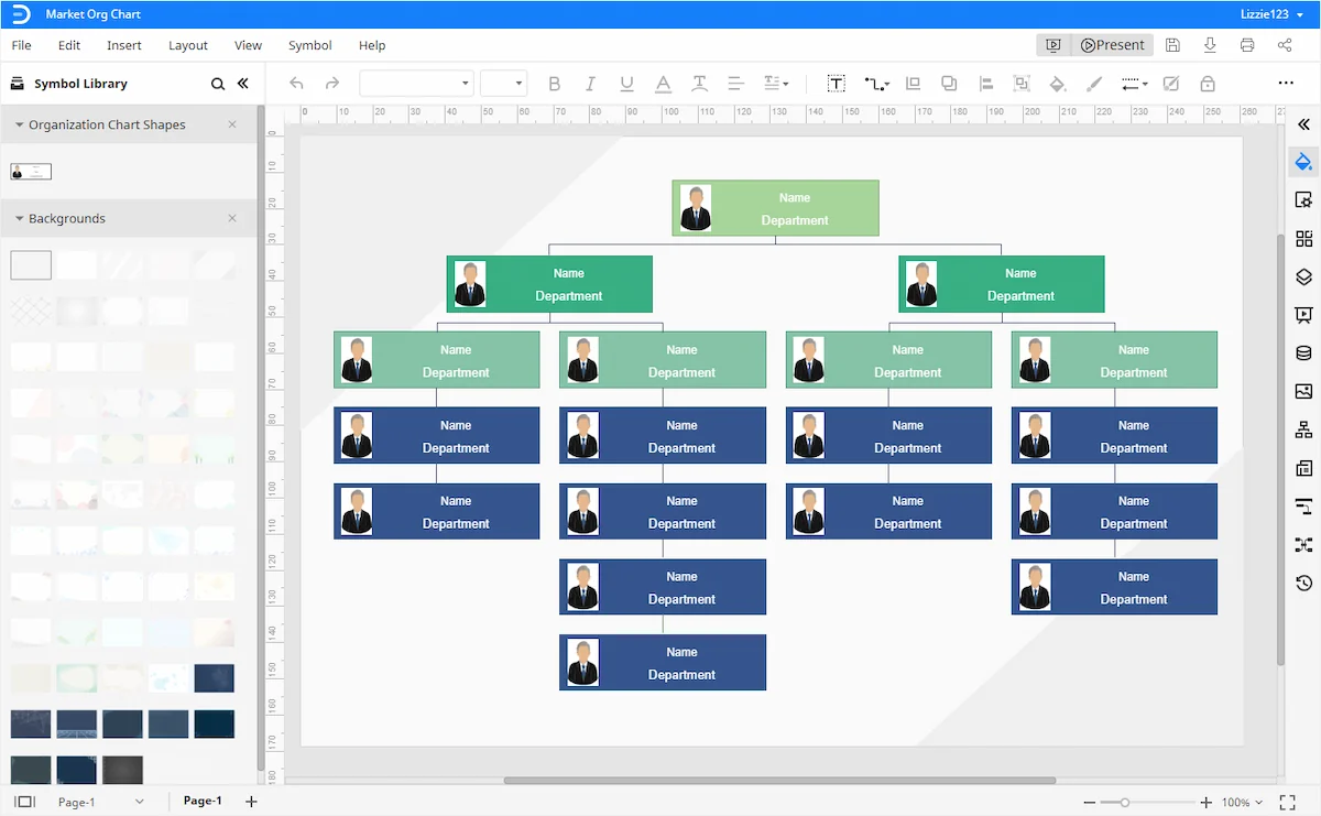 Ứng dụng vẽ sơ đồ quy trình Edraw Org Chart