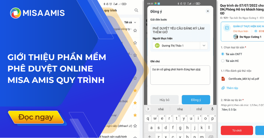 phần mềm phê duyệt online