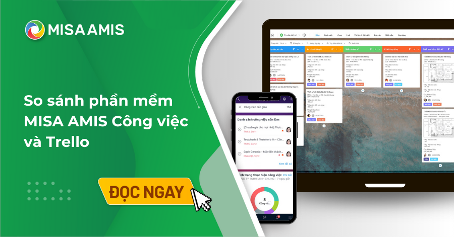 so sánh amis công việc và trello