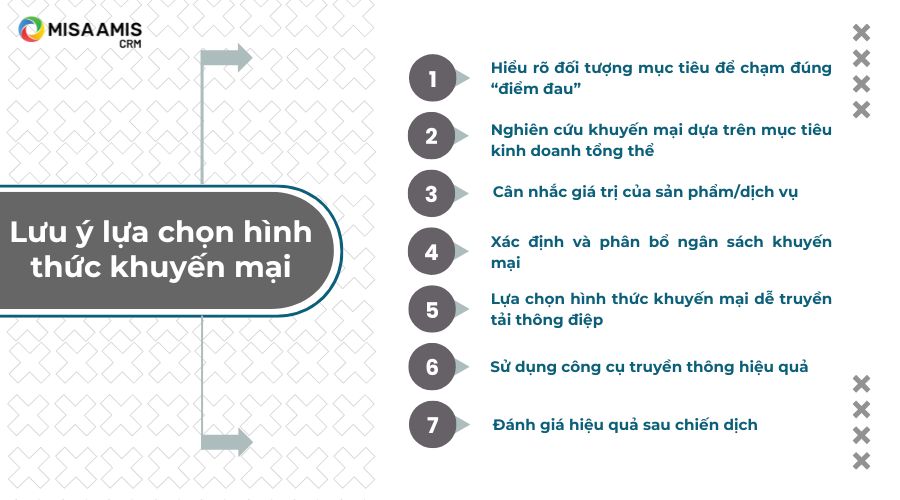 Các lưu ý khi lựa chọn hình thức khuyến mại