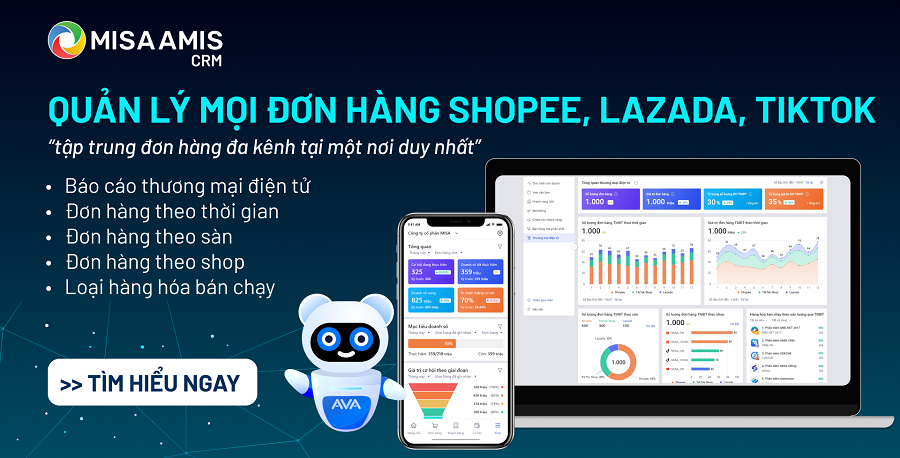 Liên kết MISA AMIS CRM với các sàn thương mại điện tử